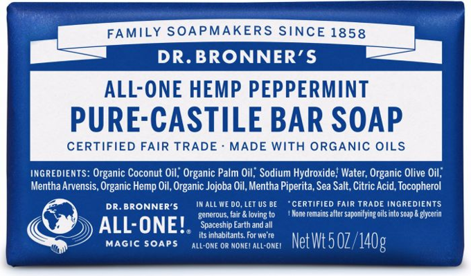 Picture of M Soap Org Bar 5Oz/140Gm Peppermint Obpe05