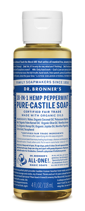 Picture of M Soap Organic Liq Peppermint 4Oz/118Ml
