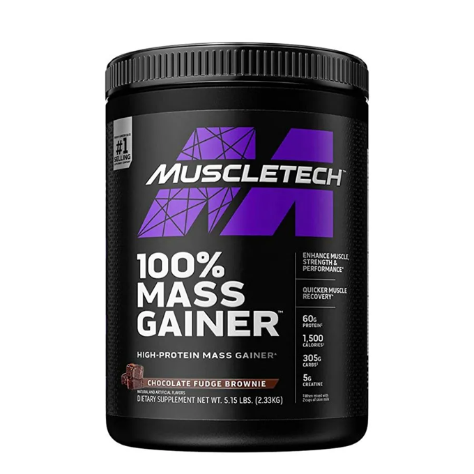 Picture of NITROTECH PRO SERIES MASS GAINER CHOCOLATE FUDGE BROWNIE(5.15LBS) 2.33KG#SKU0000489