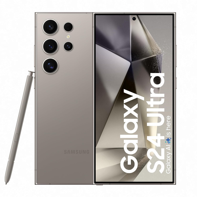 Picture of Samsung Galaxy S24 Ultra 5G AI Smartphone (Titanium Gray, 12GB, 256GB Storage)