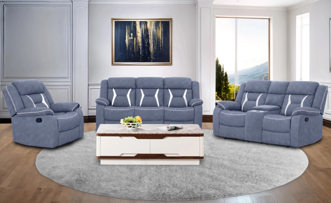 Picture of TORONTO 6/7 SEATER RECLINER SOFA- DK GREY