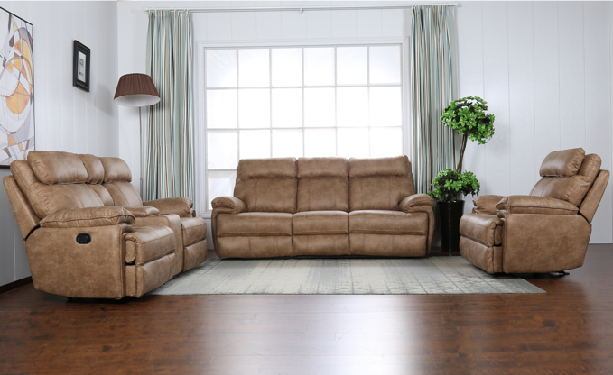 Picture of Ibiza 6 Seater Recliner Sofa- Mocha