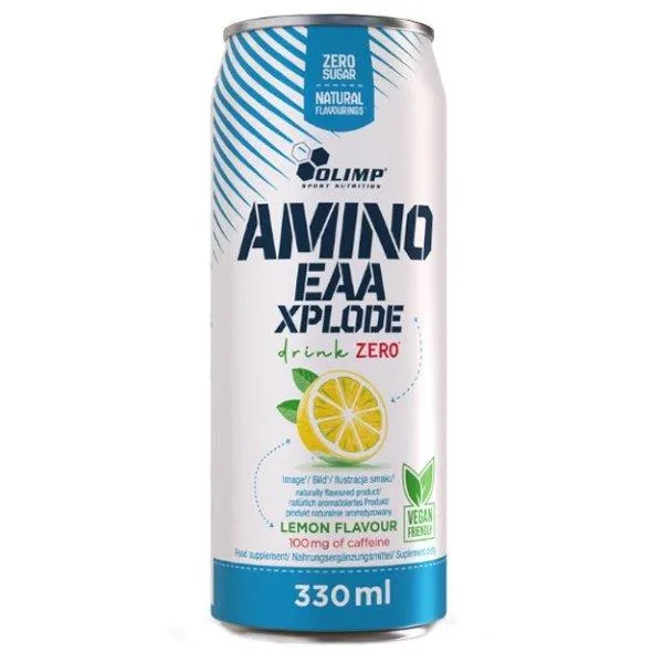 Picture of AMINO XPLODE DRINK ZERO CAN LEMON 100MG-CAFFEINE 330ML
